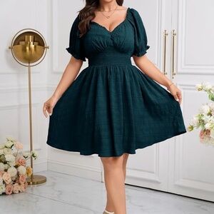 NEW Elegant Teal Dress for Women Sz 1XL